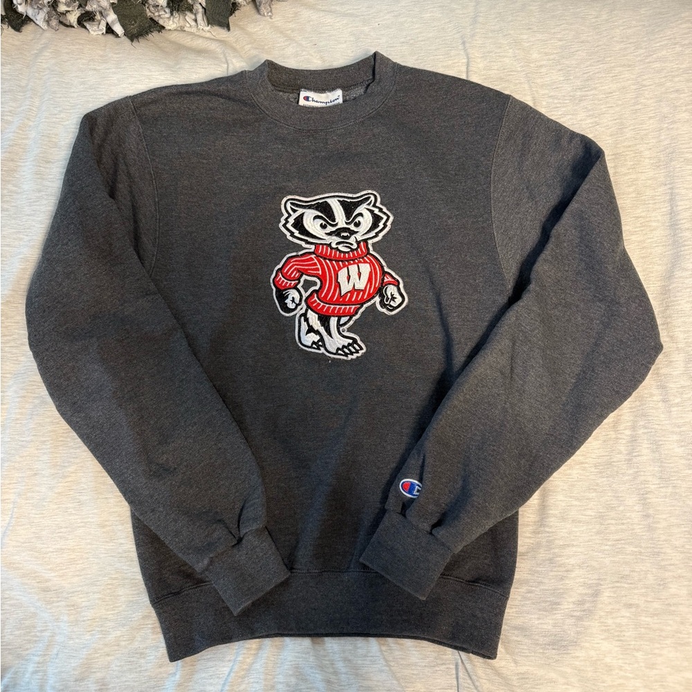 Champion Gray Bucky Crewneck
